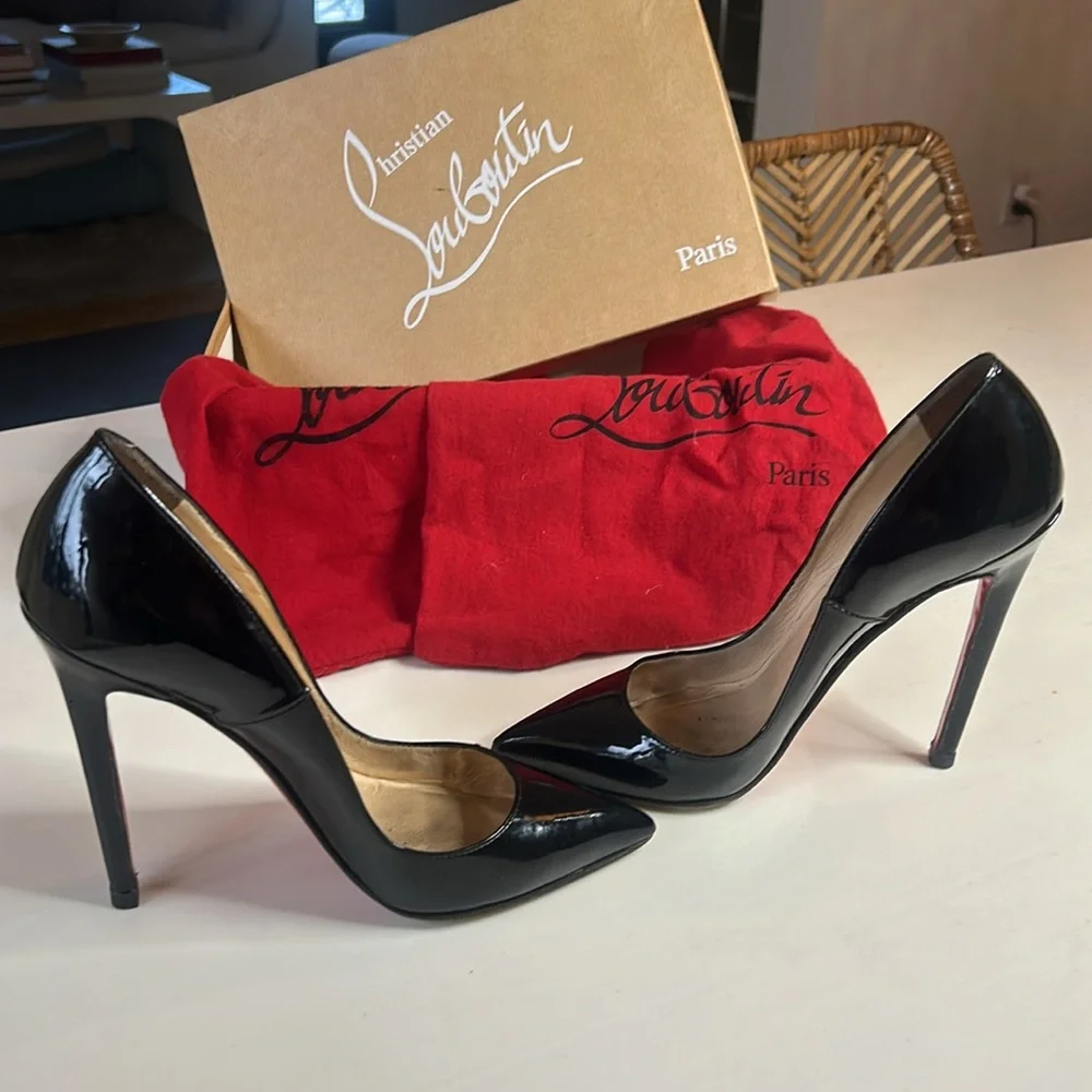 COPY - Christian Louboutin Black Patent 4.7inches [120mm]👠 - Picture 3 of 10